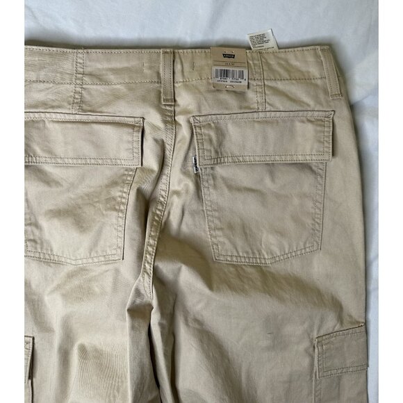 Levi's Womens 94 Baggy Cargo Pants Beige Khaki Utility 28x30 NWT - Picture 6 of 9